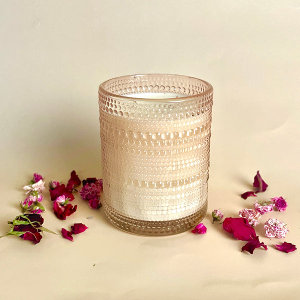 LIMITED RUN✨  Beaded Glass Candle Jar